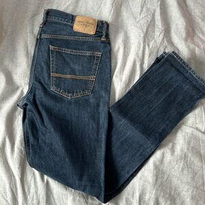 34” x 34” Men’s Abercrombie & Fitch jeans, dark blue. A&F Skinny.